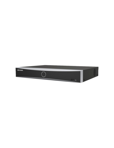 Nvr 8 Canales IP Hikvision Ds-7608Nxi-K1(E) De 12Mpx/Acusense (Evita Falsas Alarmas)/Reconocimiento Facial/1 Bahia De Disco Duro/HDMI En 4K/Sin Puertos PoE