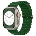 49Mm Navy Ocean Band - Natural Titanium Finish