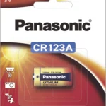 Bateria De Litio Panasonic Cr123Apa/1B/3Vcc/1,550Mah/No Recargable