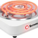 Parrilla Electrica De Mesa Shtark Sht-Pec-2Qm/2Quemadores/Aluminio/2000W/Blanco