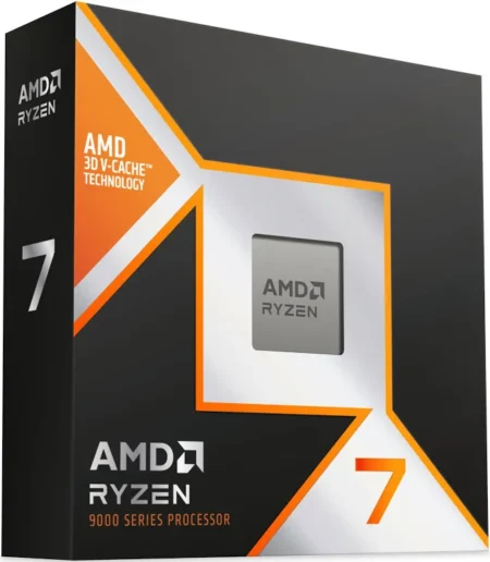 Procesador AMD Ryzen 7 9850X3D/Am5/4.7Ghz/8Core/96Mb/120W/C/Graficos/S/Fan/100-100001973Wof