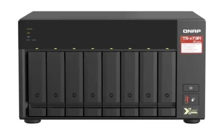 NAS Qnap Tower 8 Slots 8Gb RAM Exp5Gb Flash Proc AMD Ryzen Ts