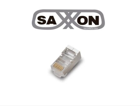 Saxxon S901B – Conector Plug RJ45 Para Cable Utp/Ftp /Cat 5E / Blindado / Paquete 100 Piezas