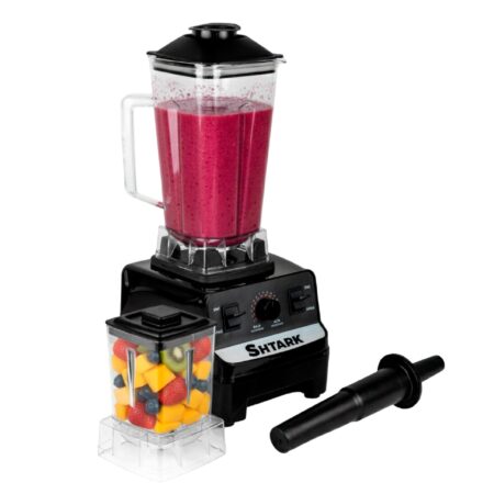 Licuadora Shtark Vaso De Plastico Con Vaso Procesador Sht-Lic-Cre/2Lt/4Vel/1400W/Color Crema