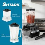 Licuadora Shtark Vaso De Plastico Con Vaso Procesador Sht-Lic-Cre/2Lt/4Vel/1400W/Color Crema
