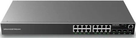 Switch Gigabit Ethernet Grandstream Gwn7802P Pro 16 Puertos PoE/Administrable/100/1000/10000M/Negro