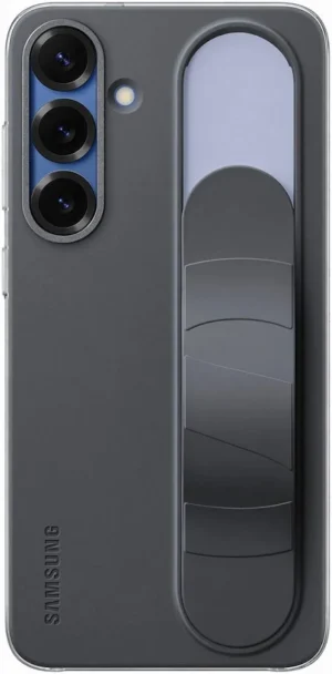 Funda con Soporte de Sujeción y Agarre Ergonómico - Samsung Galaxy S25+ Standing Grip Case - Negro