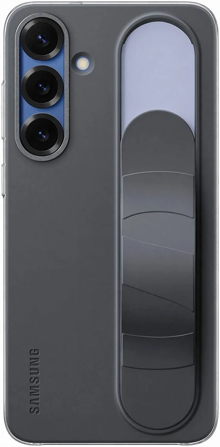 Funda con Soporte de Sujeción y Agarre Ergonómico – Samsung Galaxy S25+ Standing Grip Case – Negro