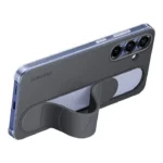 Funda con Soporte de Sujeción y Agarre Ergonómico - Samsung Galaxy S25+ Standing Grip Case - Negro