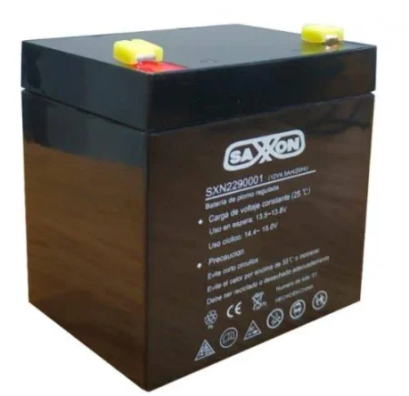 Bateria De Respaldo Saxxon Cbat45Ah, Entrada 12V/Salida 12V/4.5A/Compatible Dsc/Cctv/Acceso