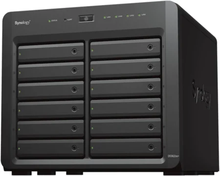 Servidor NAS Synology Ds3622Xs+/12 Bahias/16Gb DDR4 ECC/10Gbe Rj-45/Intel Xeon 6 Nucleos/Expansion Hasta 36 Bahias/Cache NVMe SSD
