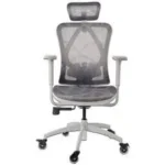 Silla Gamer Munfrost Nexus/Gris Con Blanco/Ruedas Tipo Patin/Reclinable/Con Soporte Lumba/Mfmsin2W