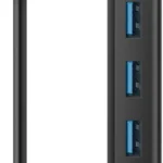 Hub USB-C Steren USB-5260 Con 4 Puertos USB 3.0/Negro