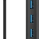 Hub USB-C Steren USB-5260 Con 4 Puertos USB 3.0/Negro