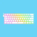 Teclado Gamer Mecanico Munfrost Deimos Alambrico/Rgb/Switch Gateron Blue/Español/Blanco/Mfkdea1W