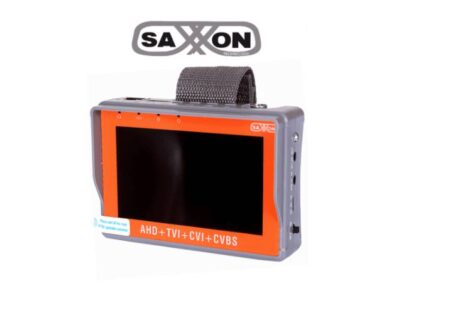 Saxxon Tes07Mc- Probador De Video De Pulsera Con Pantalla De 4 Pulgadas/ Soporta Resolución De Hasta 4 Megapíxeles/ Soporta: Hdcvi/Tvi/Ahd –