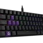 Teclado Gamer Alambrico/Mecanico/Munfrost Dark Moon /Argb/Switch Gateron Blue/Español/Negro/Mfkdma1B