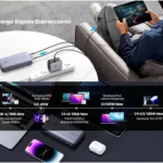 Power Bank Ugreen 90597M/3 Salidas 145W Max/USB-A+2 USB-C/Pd 3.0/Qc3.0/Fcp/Scp/Gris