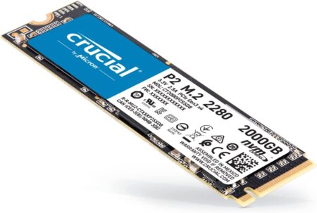 U. Estado Solido SSD M.2 2Tb Crucial Ct2000E100Ssd8/PCI Express 4.0/E100/NVMe/2280