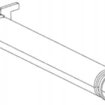 Rodillo De Alimentacion Zebra P1037974-028 Para Zt220/230