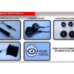 Audifonos Alambricos Maxell 347022/2.5Mm-3.5Mm/Negro/Mm401Max50
