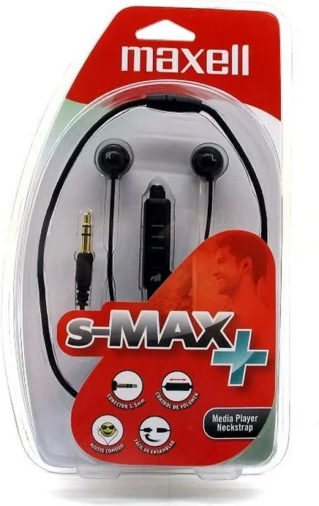 Audifonos Alambricos Maxell 347022/2.5Mm-3.5Mm/Negro/Mm401Max50