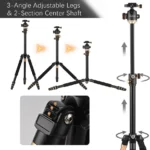 Tripie Profesional D-Bugg Tripodblack-6/Para Camara Y Smartphones/1.6M
