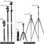 Tripie Profesional D-Bugg Tripodblack-6/Para Camara Y Smartphones/1.6M