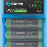 Baterias Recargables D-Bugg Aa/4/Type-C/Li-Ion Aa/4 1.5V/2200Mwh/Incluye Cable USB Con 4 Salidas