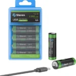 Baterias Recargables D-Bugg Aa/4/Type-C/Li-Ion Aa/4 1.5V/2200Mwh/Incluye Cable USB Con 4 Salidas