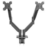 Soporte Doble Monitor F590 Motion Sm727 Acteck Soporte Articulado Para Doble Monitor Con C-Clamp -