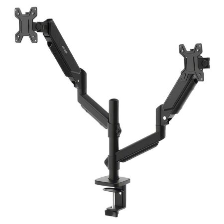 Soporte Doble Monitor Enforce Motion Sm728 Acteck Soporte Articulado Para Doble Monitor Con Ajuste De Altura Y C-Clamp –