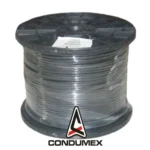 Bobina De Cable Cat5E Condumex 66-44-64/1000 Con Gel/Para Exterior/Para Aplicaciones En Sistemas De Redes De Datos Y Cableado Estructurado/Uso Intemperie/305M/Negro
