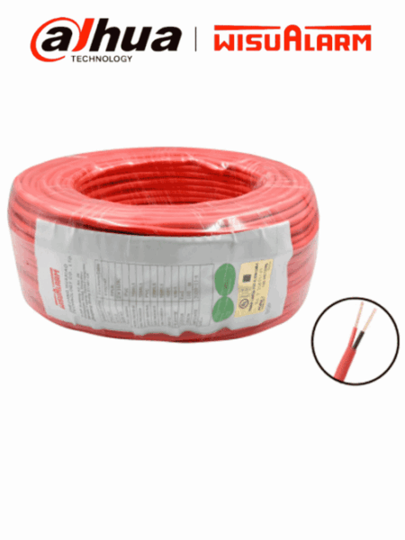 Bobina De Cable Sin Blindaje Para Alarma De Incendio Dahua 2X14Awg-U 305M/Rojo/Listado Por Ul