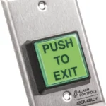 Boton De Salida Alarm Controls-Assa Mx4831 De Accion Momentanea