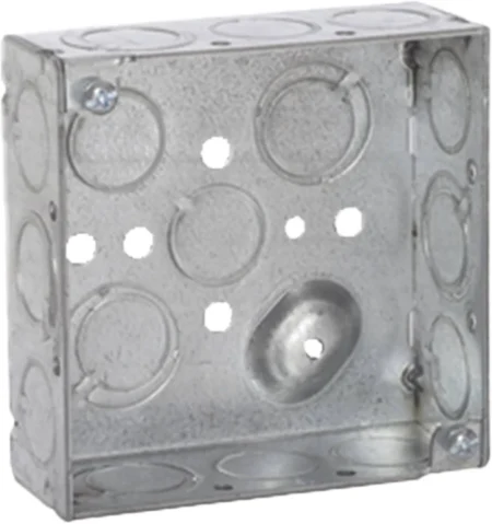 Caja Cuadrada 4 X 4″ Raco Hub189 Profundidad 1-1/2″/10 Entradas De 1/2″/6 Tko (1/2″-3/4″)