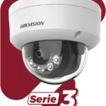 Camara Bala IP Hikvision Ds-2Cd1T63G2P-Liuf/Sl De 6Mpx/2 Lentes De 2.8Mm/Alambrico/180°/30M Ir/IP67/Luz Intermitente Y Alerta De Audio/Audio Bidireccional/Acusense/Wdr 120Db/Micro SD