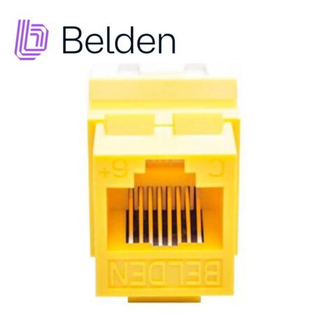 Conector Modular Jack Cat6+ RJ45 Belden Ax104191, Keyconnect/Amarillo