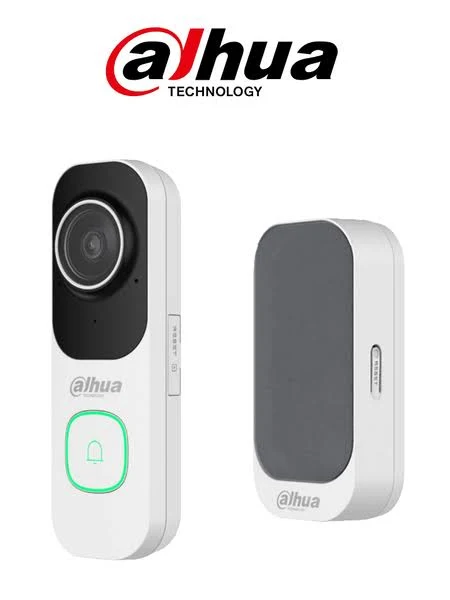 Kit De Videoportero Con Timbre Inteligente Inalambrico Dahua Dh-Vdkp01-Wg De 4Mp/WiFi 2.4 Ghz/Altavoz/Ranura Micro SD/Plata/Negro