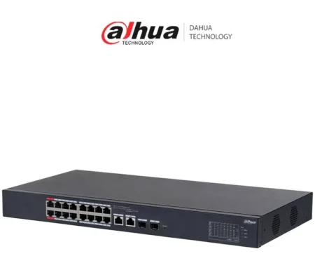 Switch Dahua Dh-Cs4218-16Et-240 De 18 Puertos/Administrable/Gigabit Ethernet 10/100/1000/7.2 Gbit/S/Negro