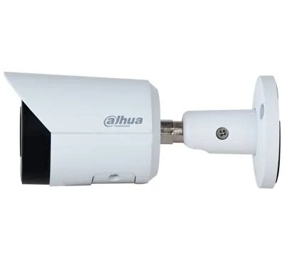 Camara Bullet IP Dahua Ipc-Hfw2449S-S-Il 4Mpx/Lente De 2.8Mm/95°/Microfono Integrado/30 Mts De Ir Y Luz Visible/Iluminador Dual Inteligente+Full Color