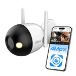 Camara IP Bullet WiFi Dahua Dh-F4C-Pv De 4Mpx/H.265/Lente 2.8Mm/Ir 30 Metros/IP67/Microfono Y Altavoz