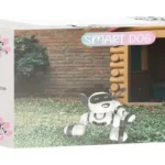 Perro Robot Inteligente D-Bugg 100145143 De Control Remoto Radioshack/Hasta 1 Hora De Funcionamiento Continuo/Rango Aproximadamente De 5M/Se Mueve/Baila/Ojos LED/Blanco-Negro