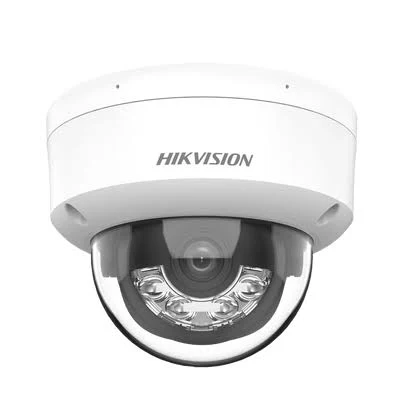 Camara Bala IP Dual Light Hikvision Ds-2Cd1083G2-Liu(F) 8Mpx 4K/Lente 2.8 Mm/30 Mts Ir + 30 Mts Luz Blanca/Microfono Integrado/Acusense Lite/Exterior IP67/H.265/PoE/Onvif/Micro SD
