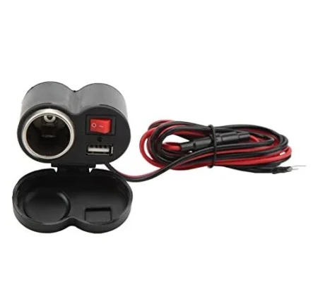 Adaptador De Encendedor Para Motos D-Bugg Dbad-M. Se Puede Instalar Directamente En La Bateria/Con Entrada USB