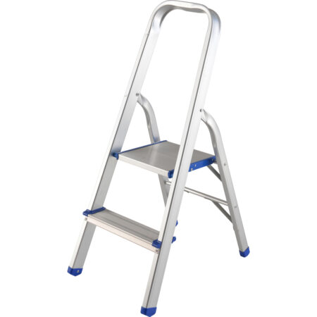 Escalera De Aluminio Surtek Etta3 Plegable/Con 3 Escalones/Tipo Taburete/150Kg/Gris