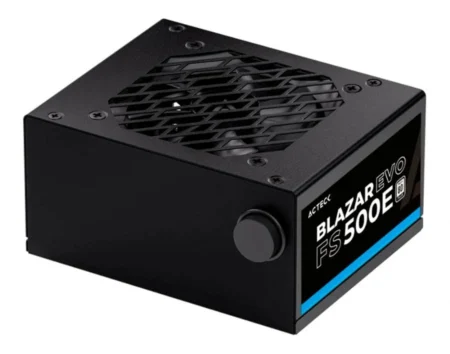 Fuente De Poder 500W Acteck Es-05002E, Blazar Evo Fs500E Non 80 Plus, 20+4 Pin Sfx, 120Mm, Slim, Color Negro (Openbox)