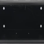 Gabinete De Pared 19" 6Ur Precision Ps06550G De Cristal Templado/Incluye 2 Ventiladores Y Panel Cepillo/Hasta 60Kg/Negro
