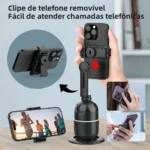 Estabilizador De Celular Axnen P03 Plegable/Con Ai Seguimiento/1200Mah/Para 2-4Hrs De Uso/Negro