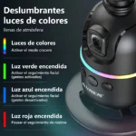 Estabilizador De Celular Axnen P03 Plegable/Con Ai Seguimiento/1200Mah/Para 2-4Hrs De Uso/Negro